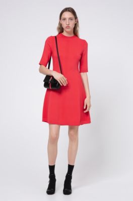 hugo boss red dress