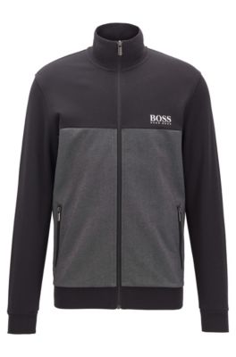 boss hugo boss lounge tracksuit grey