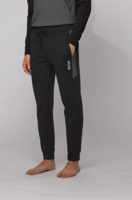 black fleece joggers womens