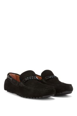 hugo boss suede loafers