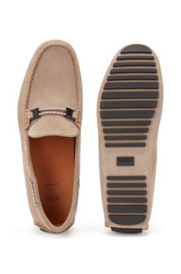 hugo boss suede loafers