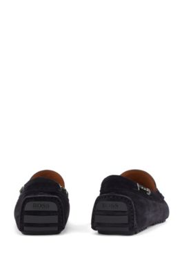 BOSS - Driver moccasins in suede with 