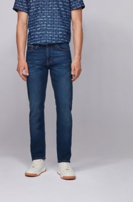 BOSS - Slim-fit jeans in indigo super 