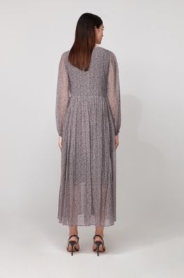 hugo boss grey dress