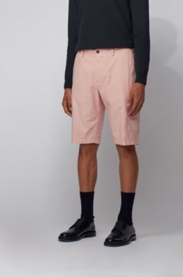 BOSS - Cargo shorts in stretch cotton