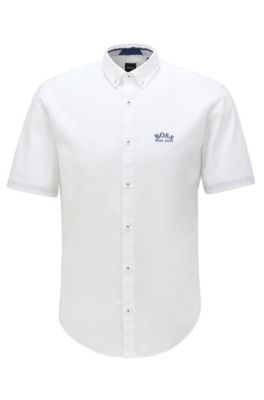 hugo boss short sleeve button-down