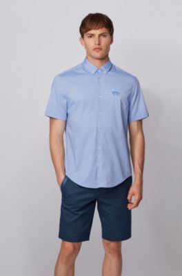 hugo boss short sleeve button down