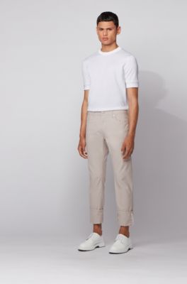 hugo boss mens white jeans