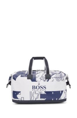 Structured-nylon holdall with Tokyo artwork