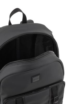 hugo boss leather backpack