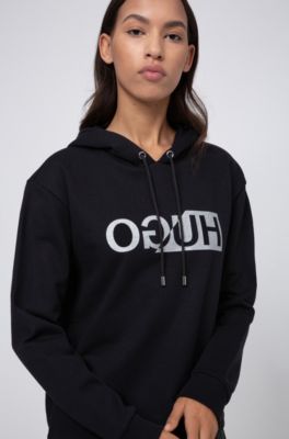 hugo boss reverse logo hoodie