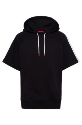 short sleeve cotton hoodie