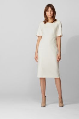hugo boss dress white