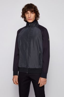 hugo boss zip through sweatshirt