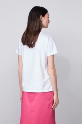 hugo boss white t shirt women's