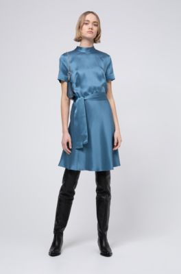 hugo boss blue dress