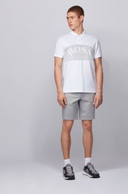 Slim-fit shorts in stretch jersey 