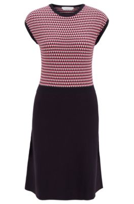 hugo boss polka dot dress