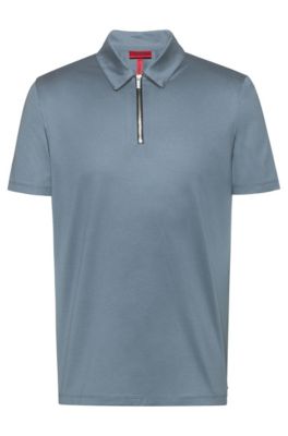 hugo boss zip polo