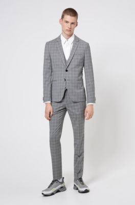 costume hugo boss gris