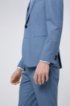 Extra-slim-fit three-piece suit in patterned wool, Light Blue