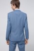 Extra-slim-fit three-piece suit in patterned wool, Light Blue