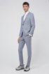 Extra-slim-fit suit in exclusive virgin-wool twill, Light Blue