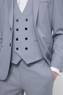 hugo boss grey suit sale