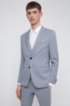Extra-slim-fit suit in exclusive virgin-wool twill, Light Blue
