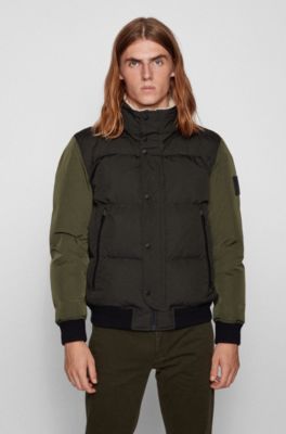 BOSS - Relaxed-fit down jacket with 