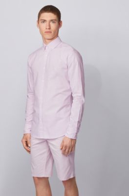 hugo boss pink shirt