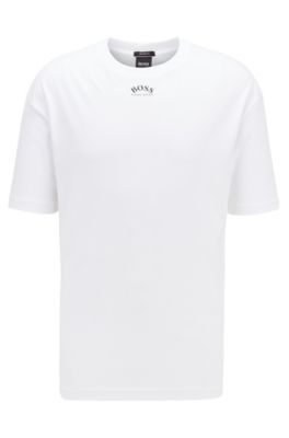 Cotton T-shirt with front and rear logos