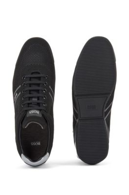 hugo boss low top knit trainers