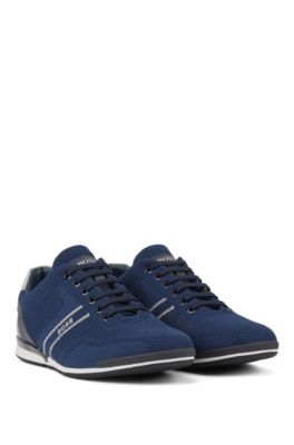 hugo boss low top knit trainers
