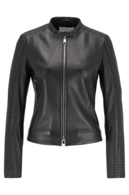 hugo boss leather jacket house of fraser