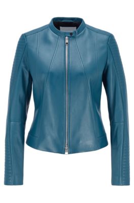 hugo boss leather jacket ladies