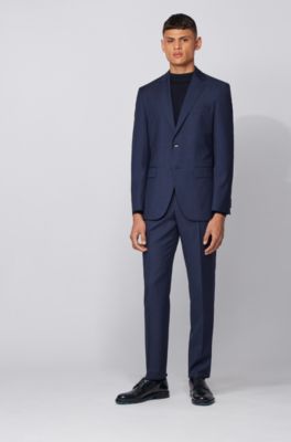 BOSS - Regular-fit suit in micro 