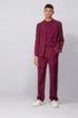 Slim-fit jacket in a stretch-wool blend, Dark pink