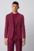 Slim-fit jacket in a stretch-wool blend, Dark pink