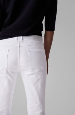 white hugo boss jeans