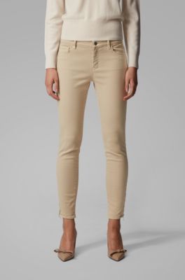 skinny fit cropped jeans