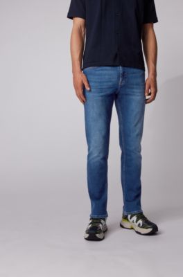 Relaxed-fit jeans in soft-touch super 