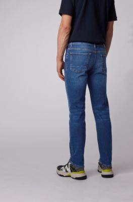 Relaxed-fit jeans in soft-touch super 