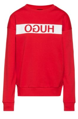 red hugo boss sweater