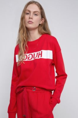 hugo boss red sweatshirt