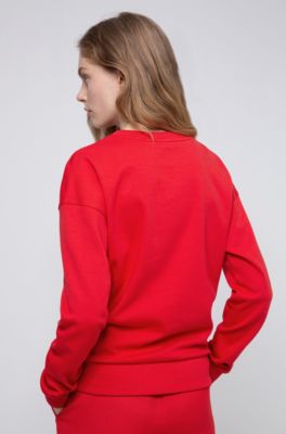 red hugo boss sweater