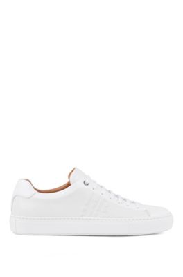 boss leather trainers