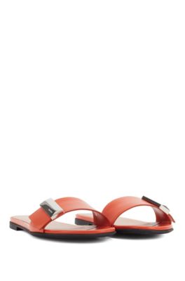 boss orange flip flops