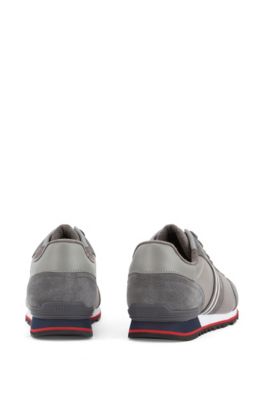 boss trainers grey