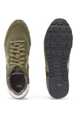 Hugo Boss Shoes Maze_Lowp_tech2 Sneakers Men Green Brand New 